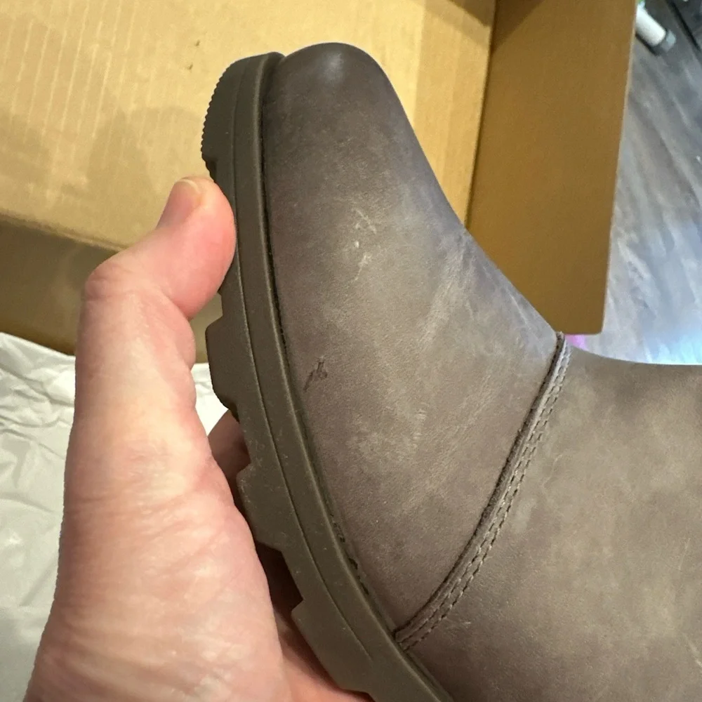 Women's Gray and Black Chelsea Boots - Picture 6 of 11